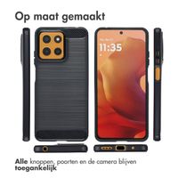 imoshion Brushed Backcover Motorola Moto G15 / G15 Power - Zwart