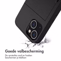 imoshion Backcover met pasjeshouder Apple iPhone 14 - Zwart