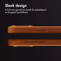 Accezz Vintage Leather Magsafe Backcover Apple iPhone 15 Pro Max - Tabacco Cognac