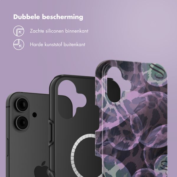 Selencia Vivid Backcover met MagSafe Apple iPhone 16 - Leo Bubble Green