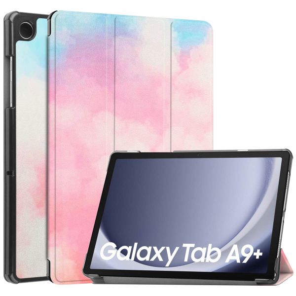 imoshion Trifold Design Bookcase Samsung Galaxy Tab A9 Plus - Sky