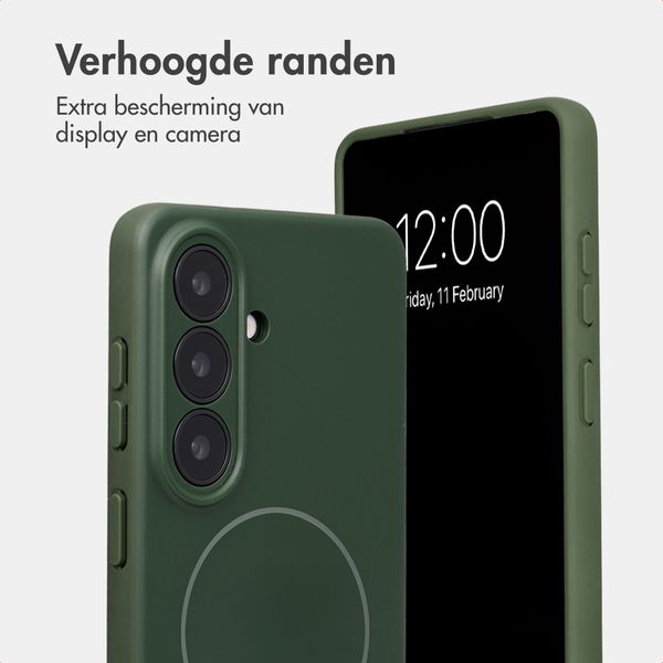 Accezz Grip Backcover met MagSafe Samsung Galaxy S26 - Donkergroen