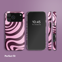 Selencia Vivid Back Cover with MagSafe Apple iPhone 17 Pro Max - Wavy Swirl Pink Plum