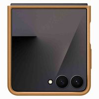 Samsung Originele KindSuit Vegan Leather Case Samsung Galaxy Z Flip 7 - Camel