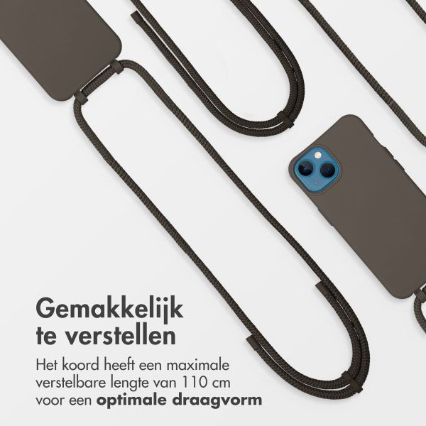 imoshion Color Backcover met afneembaar koord MagSafe Apple iPhone 13 - Black Coffee