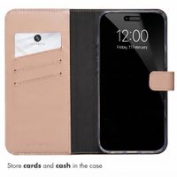 Selencia Genuine Leather Book Case Apple iPhone 18 Pro / 17 Pro - Dusty Pink