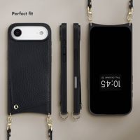 Selencia Nova Phone Case with Cord and Card Holder Apple iPhone Air - Black