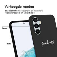 imoshion Design hoesje Samsung Galaxy A54 (5G) - Fuck Off - Zwart