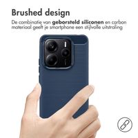 imoshion Brushed Backcover Xiaomi Redmi Note 14 (5G) - Donkerblauw