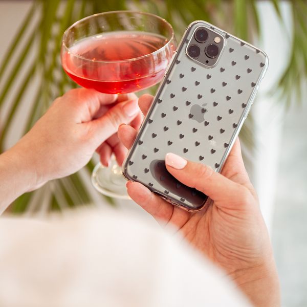 imoshion Design hoesje iPhone 11 - Hearts All Over Black