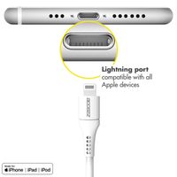 Accezz Lightning naar USB kabel iPhone 13 Mini - MFi certificering - 0,2 meter - Wit