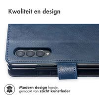 imoshion Luxe Bookcase Samsung Galaxy Z Fold 4 - Donkerblauw