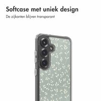 imoshion Design hoesje Samsung Galaxy S25 - Smoke Green Flowers