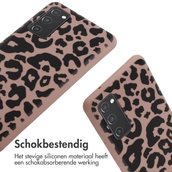 imoshion Siliconen design hoesje met koord Samsung Galaxy S20 FE - Animal Pink