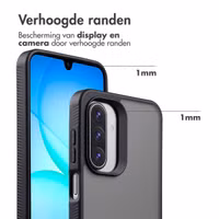 Accezz Rugged Frosted Backcover Samsung Galaxy A17 - Zwart