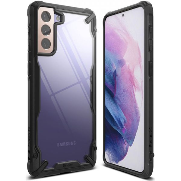 Ringke Fusion X Backcover Samsung Galaxy S21 - Zwart