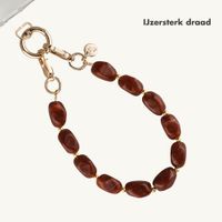 Selencia Satin Crush Polskoord - Brown