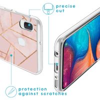 imoshion Design hoesje Samsung Galaxy A20e - Grafisch Koper / Roze