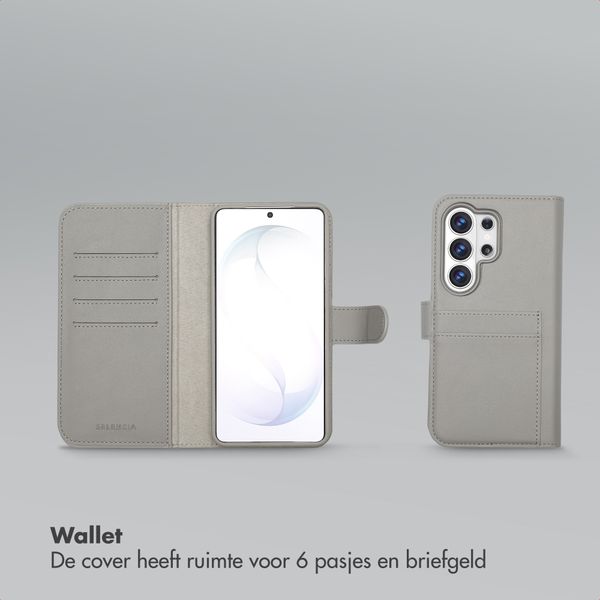 Selencia Olyn Uitneembare Bookcase met MagSafe Samsung Galaxy S26 Ultra - Grijs