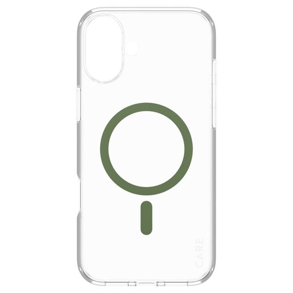 CARE by PanzerGlass Urban Combat Case MagSafe iPhone 16 Plus - Transparant / Groen