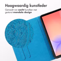 imoshion Mandala Bookcase Samsung Galaxy Tab S9 11.0 inch / S10 Lite / S10 FE / S9 FE 10.9 inch - Turquoise