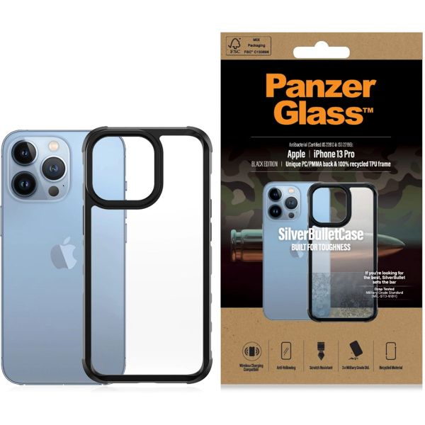 PanzerGlass SilverBullet ClearCase Apple iPhone 13 Pro - Zwart