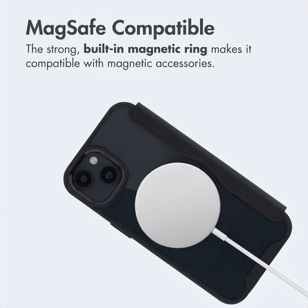 imoshion Transparent Bookcase with MagSafe Apple iPhone 15 - Black