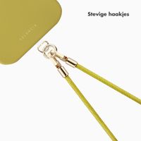Selencia Universeel Telefoonkoord met 2 haken - verstelbaar - Olive Dust