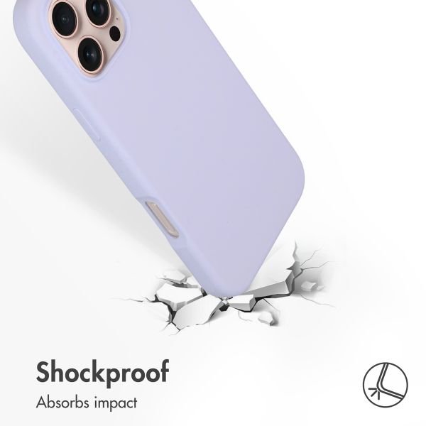 Accezz Liquid Silicone Back Cover with MagSafe Apple iPhone 16 Pro Max - Purple