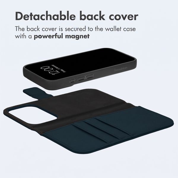 imoshion Detachable 2-in-1 Luxury Bookcase Apple iPhone 18 Pro Max / 17 Pro Max - Blue