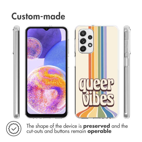 imoshion Design hoesje Samsung Galaxy A23 (5G) - Rainbow Queer vibes