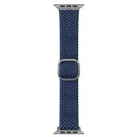 Uniq Aspen Braided bandje Apple Watch Series 1 t/m 10 / SE / Ultra (2) (44/45/46/49 mm) - Oxford Blue