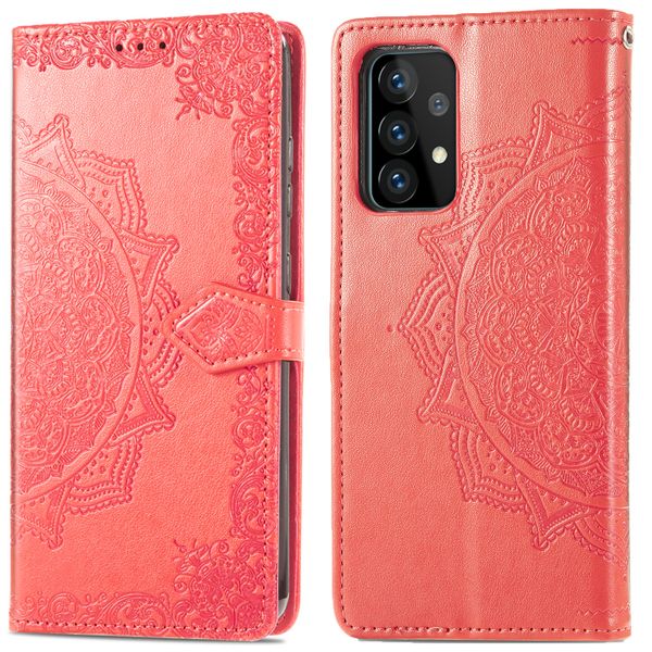 imoshion Mandala Bookcase Samsung Galaxy A52(s) (5G/4G) - Rood