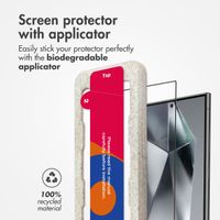 Accezz Tempered Glass Full Cover Screenprotector with Applicator Samsung Galaxy S24 Ultra