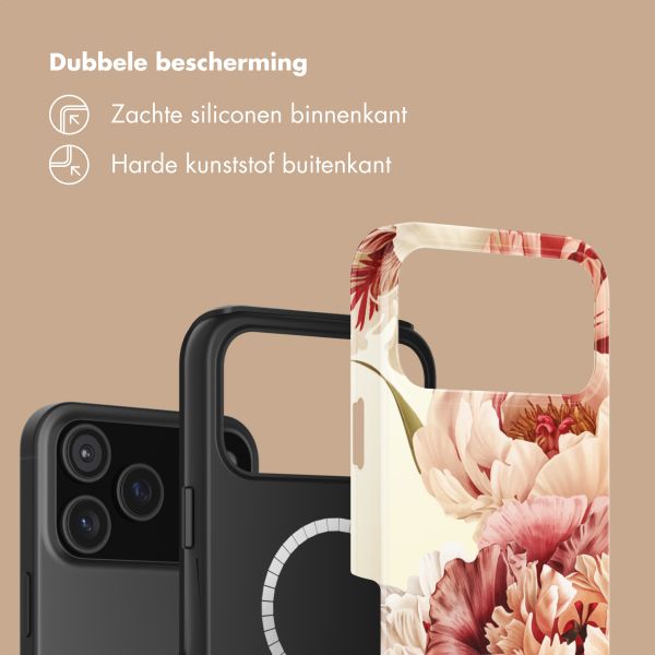 Selencia Vivid Backcover met MagSafe Apple iPhone 18 Pro Max / 17 Pro Max - Vintage Peony