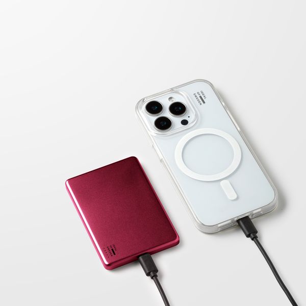 iDeal of Sweden Slim MagSafe Powerbank 5.000 mAh - Draadloze powerbank - Fine Wine