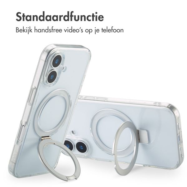Accezz Ring Stand Backcover met MagSafe Apple iPhone 17 - Transparant