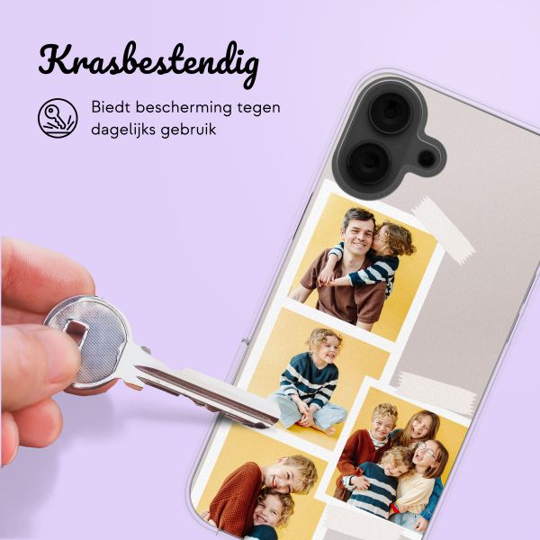 Gepersonaliseerd hoesje met filmrol N°1 iPhone 16 - Transparant