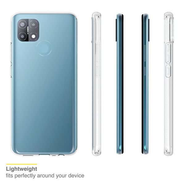 Accezz Clear Backcover Oppo A15 - Transparant