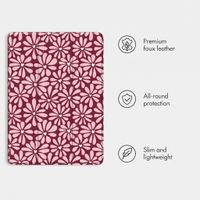 imoshion Design Trifold Case Apple iPad 9 (2021) 10.2 inch / iPad 8 (2020) 10.2 inch / iPad 7 (2019) 10.2 inch - Bloom Love Blush