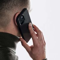 Accezz Leather Back Cover with MagSafe Apple iPhone 16 Pro Max - Onyx Black