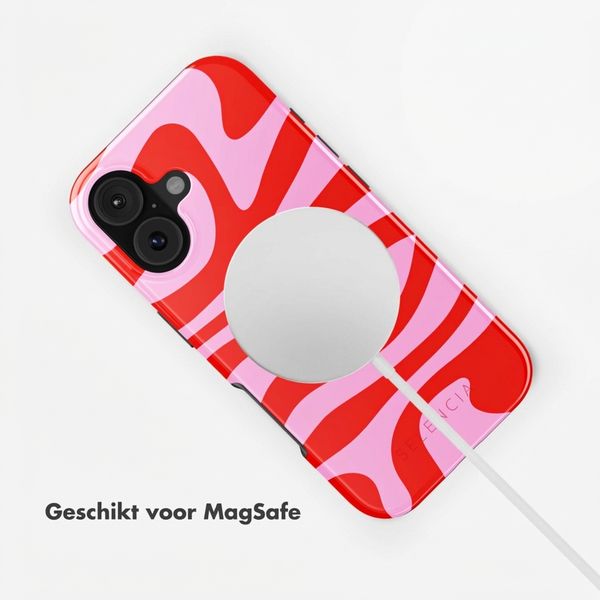 Selencia Vivid Backcover met MagSafe Apple iPhone 17 - Dream Swirl Pink