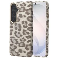 Selencia Sabi Back Cover Panther Print with MagSafe Samsung Galaxy S26 - Soft Ivory