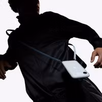 Apple Crossbody Strap - Light Blue