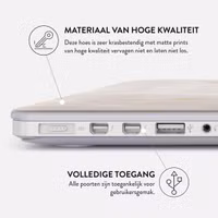 Burga Hardshell Cover Apple MacBook Air 13 inch (2022 / 2024 M3 chip / 2025 M4 chip) - Vanilla Sand