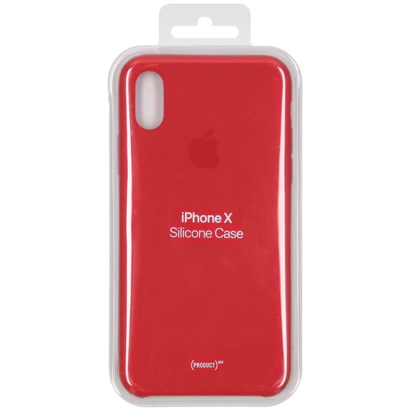 Apple Silicone Backcover iPhone X - Red