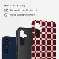Selencia Vivid Backcover Samsung Galaxy A16 - Check This Burgundy