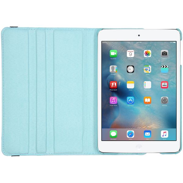 imoshion 360° draaibare Bookcase iPad Mini 3 (2014) / Mini 2 (2013) / Mini 1 (2012) - Turquoise