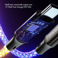 imoshion Lichtgevende Snellaadkabel RGB - USB-A naar USB-C kabel - 2 meter