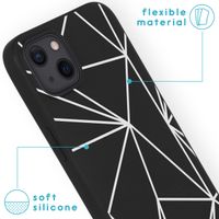 imoshion Design hoesje iPhone 13 - Grafisch - Lijn Zwart